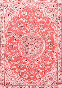 Medallion Red Traditional Rug, tr1471red