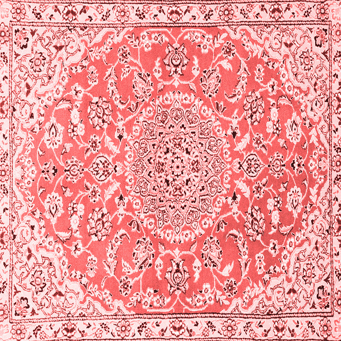 Medallion Red Traditional Rug, tr1471red