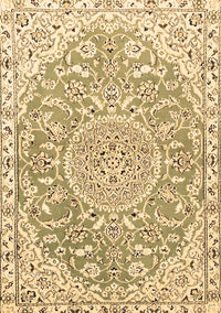 Medallion Brown Traditional Rug, tr1471brn