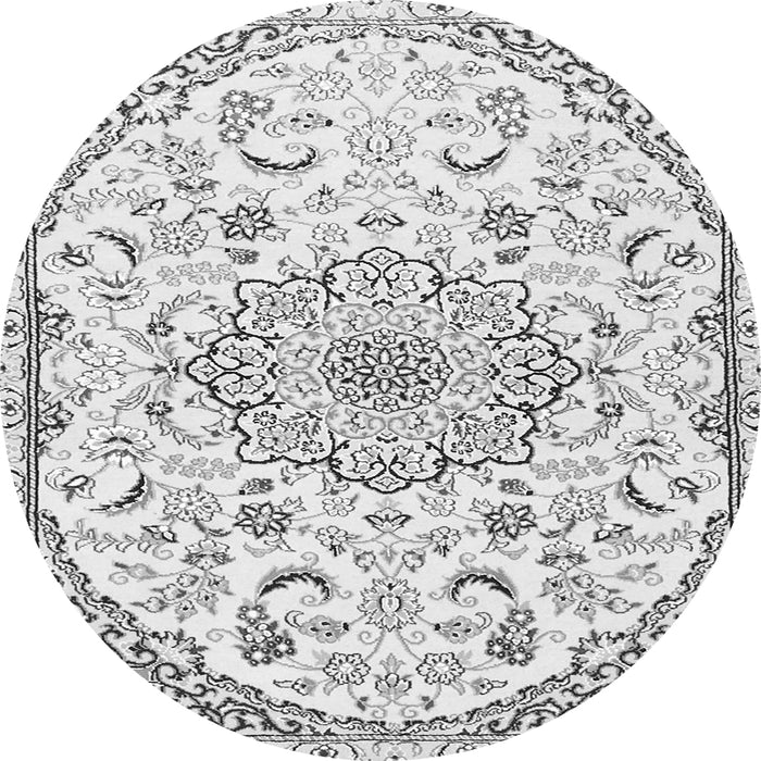 Square Medallion Gray Traditional Rug, tr1472gry