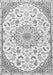 Medallion Gray Traditional Rug, tr1472gry