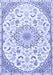 Medallion Blue Traditional Rug, tr1472blu