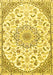 Medallion Yellow Traditional Rug, tr1472yw