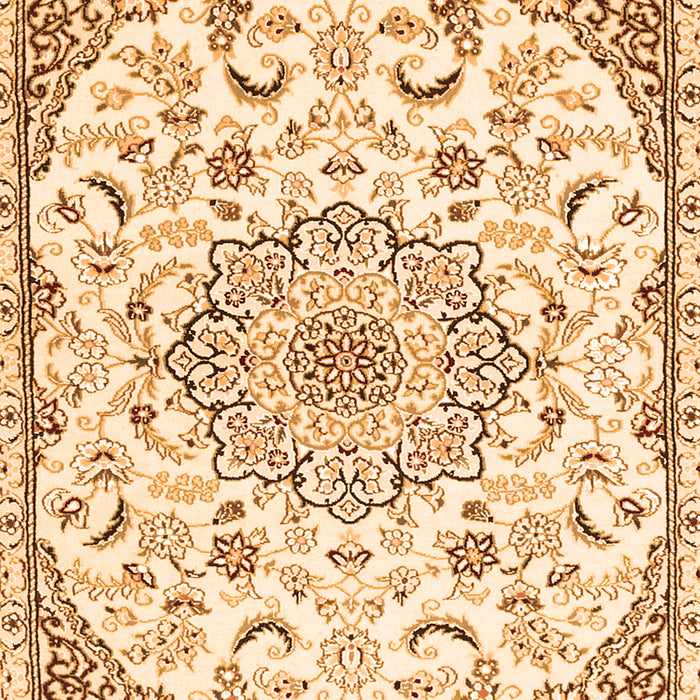 Serging Thickness of Machine Washable Medallion Orange Traditional Area Rugs, wshtr1472org