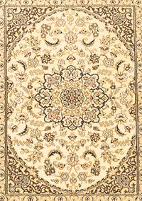 Medallion Brown Traditional Rug, tr1472brn