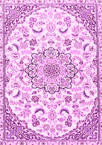 Medallion Pink Traditional Rug, tr1472pnk