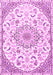 Medallion Pink Traditional Rug, tr1472pnk