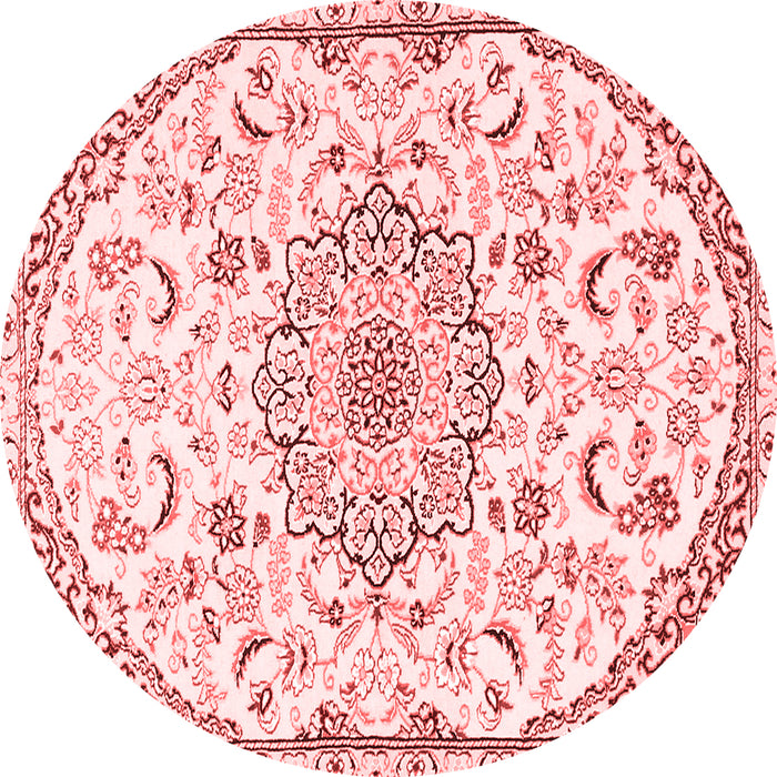 Medallion Red Traditional Rug, tr1472red