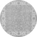 Square Persian Gray Traditional Rug, tr1473gry