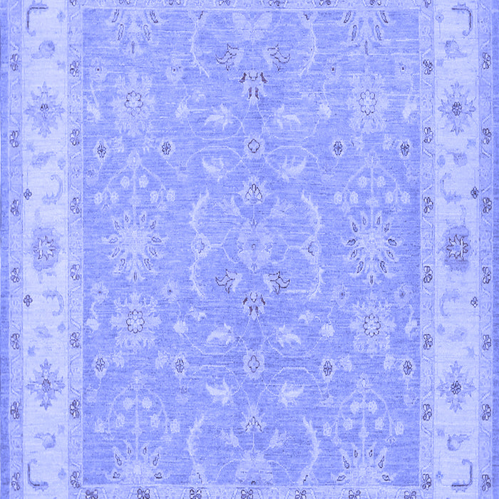 Machine Washable Persian Blue Traditional Rug, wshtr1473blu