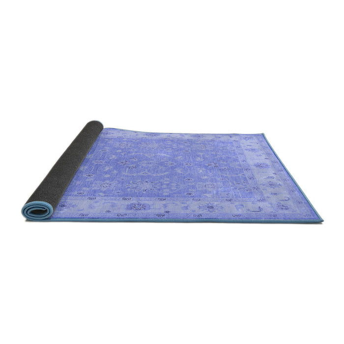 Sideview of Persian Blue Traditional Rug, tr1473blu