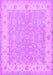 Machine Washable Persian Purple Traditional Area Rugs, wshtr1473pur