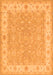 Serging Thickness of Machine Washable Persian Orange Traditional Area Rugs, wshtr1473org