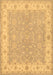 Machine Washable Persian Brown Traditional Rug, wshtr1473brn