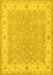 Machine Washable Persian Yellow Traditional Rug, wshtr1473yw