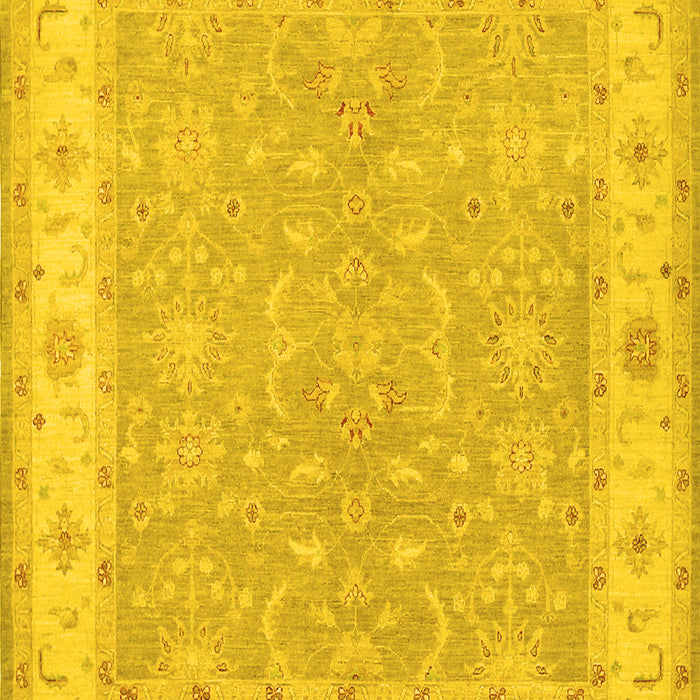 Machine Washable Persian Yellow Traditional Rug, wshtr1473yw