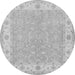 Machine Washable Persian Gray Traditional Rug, wshtr1473gry