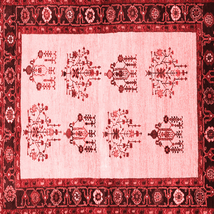 Machine Washable Persian Red Traditional Rug, wshtr1474red