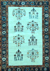 Persian Light Blue Traditional Rug, tr1474lblu