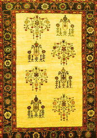 Persian Yellow Traditional Rug, tr1474yw