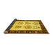 Sideview of Persian Yellow Traditional Rug, tr1474yw