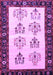 Machine Washable Persian Purple Traditional Area Rugs, wshtr1474pur