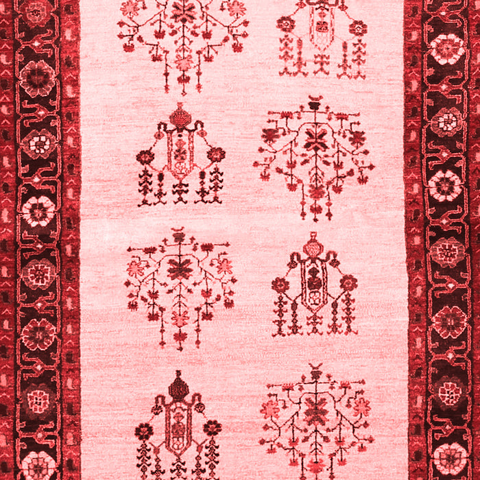 Machine Washable Persian Red Traditional Rug, wshtr1474red