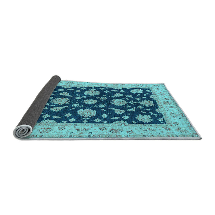 Sideview of Persian Light Blue Traditional Rug, tr1475lblu