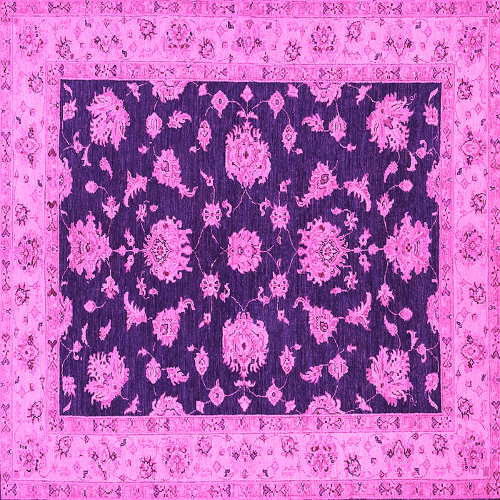 Square Persian Pink Traditional Rug, tr1475pnk