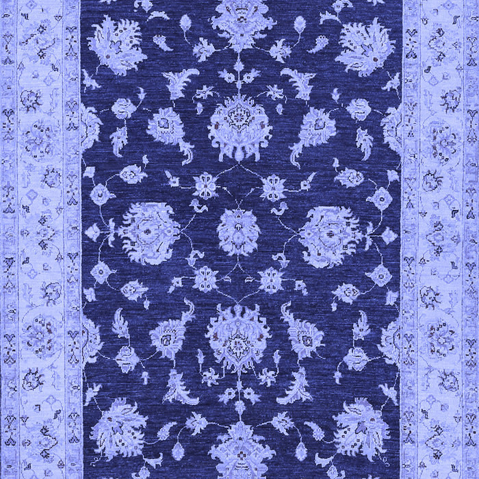 Machine Washable Persian Blue Traditional Rug, wshtr1475blu