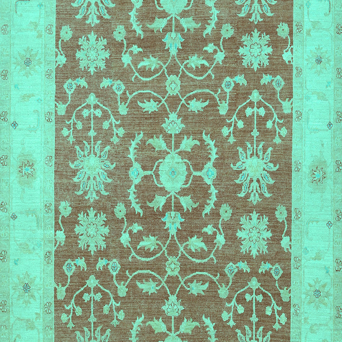 Oriental Turquoise Traditional Rug, tr1476turq