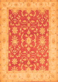 Oriental Orange Traditional Rug, tr1476org