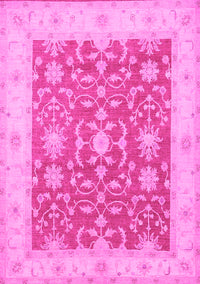 Oriental Pink Traditional Rug, tr1476pnk