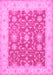 Oriental Pink Traditional Rug, tr1476pnk