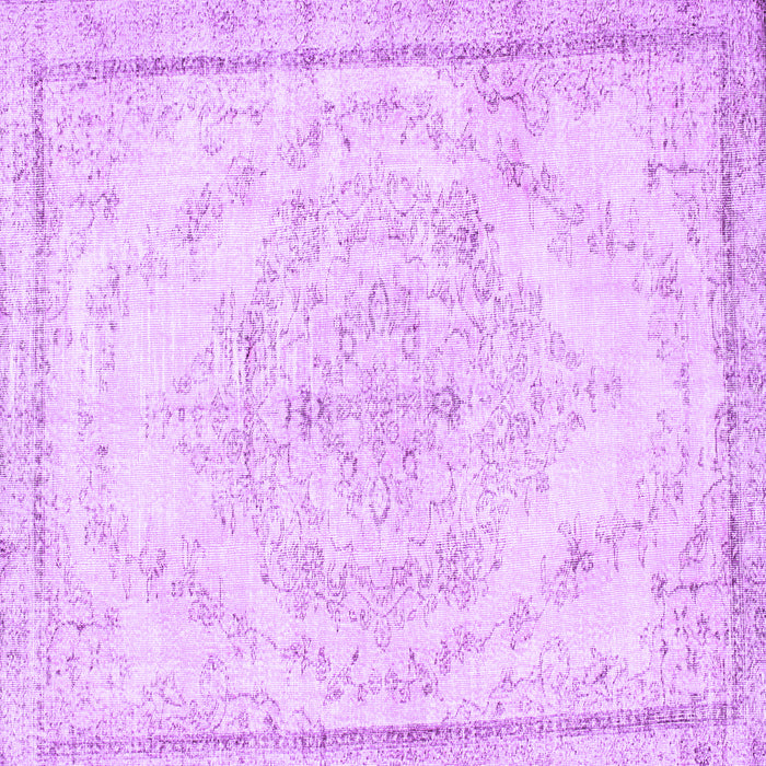 Square Persian Purple Traditional Rug, tr1477pur