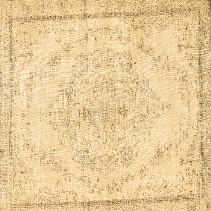 Square Machine Washable Persian Brown Traditional Rug, wshtr1477brn