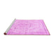 Sideview of Machine Washable Persian Pink Traditional Rug, wshtr1477pnk