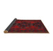 Sideview of Traditional Bakers Brown Persian Rug, tr1478