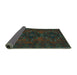 Sideview of Persian Turquoise Traditional Rug, tr1478turq