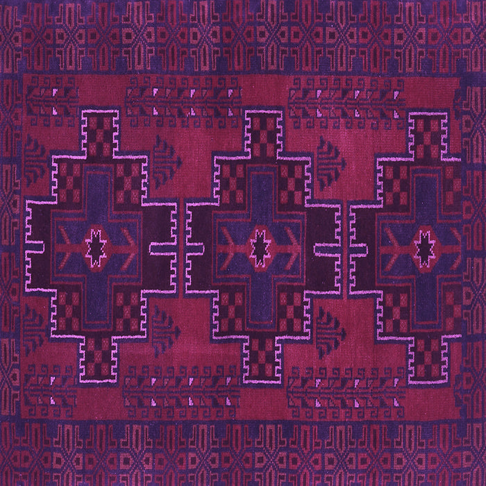 Square Persian Purple Traditional Rug, tr1478pur