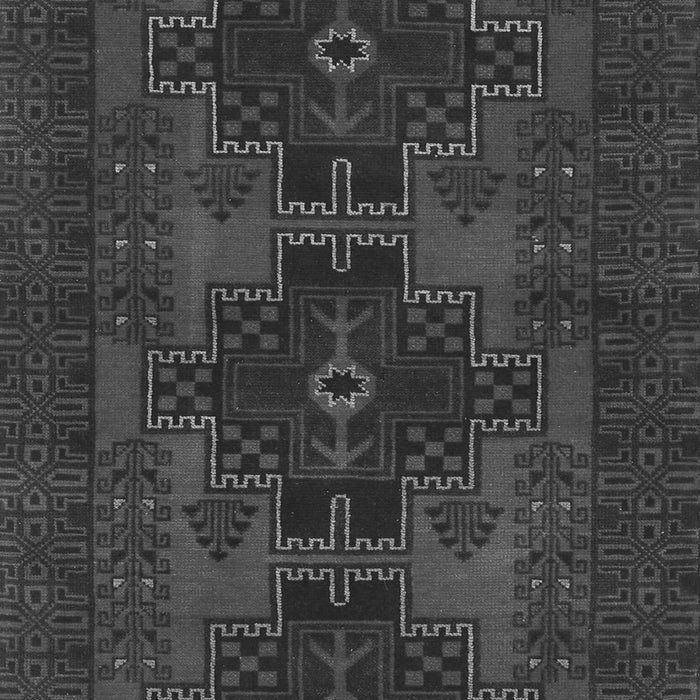 Serging Thickness of Machine Washable Persian Gray Traditional Rug, wshtr1478gry