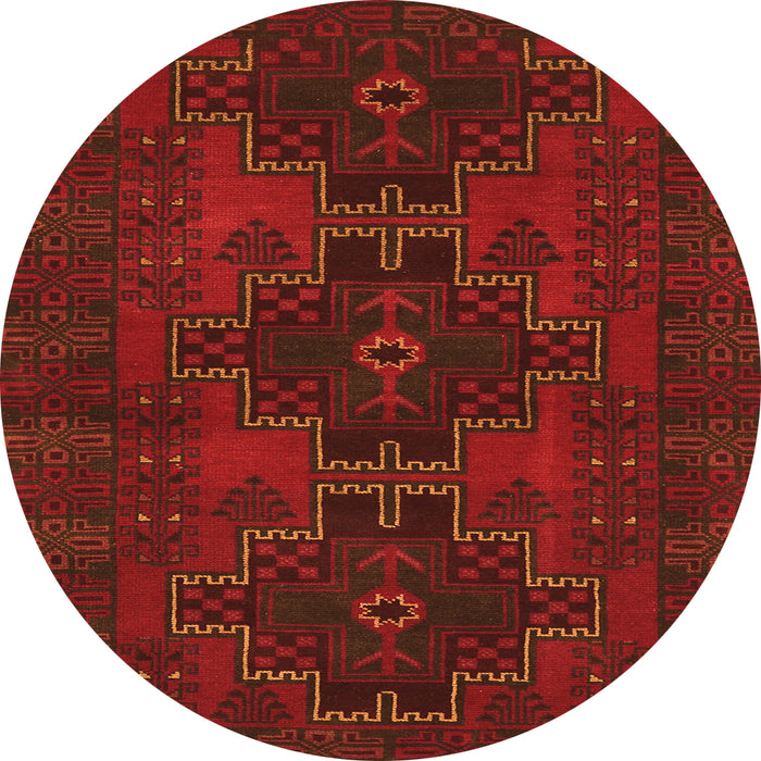 Square Persian Orange Traditional Rug, tr1478org