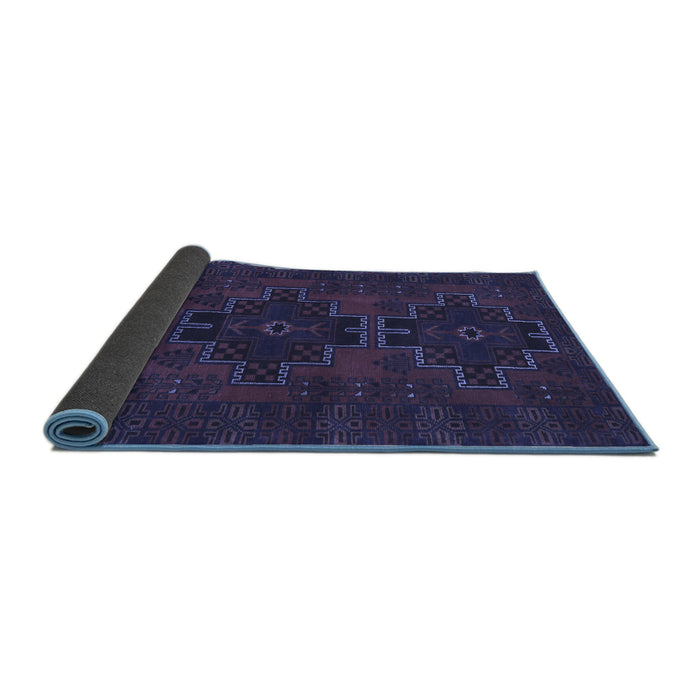 Sideview of Persian Blue Traditional Rug, tr1478blu