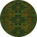 Machine Washable Persian Green Traditional Area Rugs, wshtr1478grn