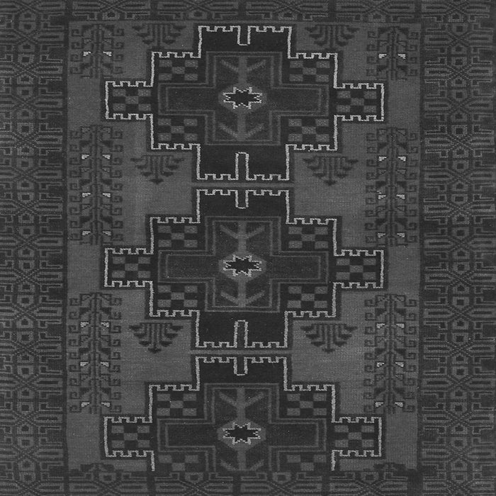 Serging Thickness of Persian Gray Traditional Rug, tr1478gry