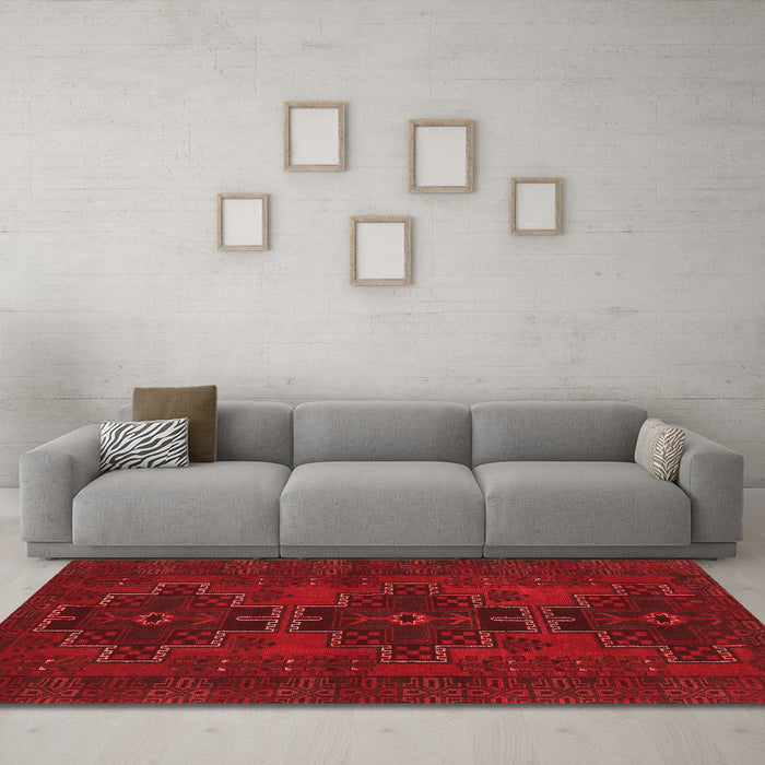 Traditional Red Washable Rugs