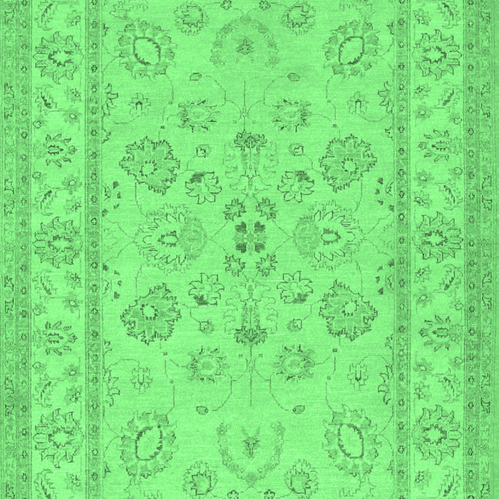 Machine Washable Oriental Emerald Green Traditional Area Rugs, wshtr1479emgrn