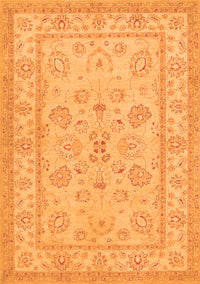 Oriental Orange Traditional Rug, tr1479org