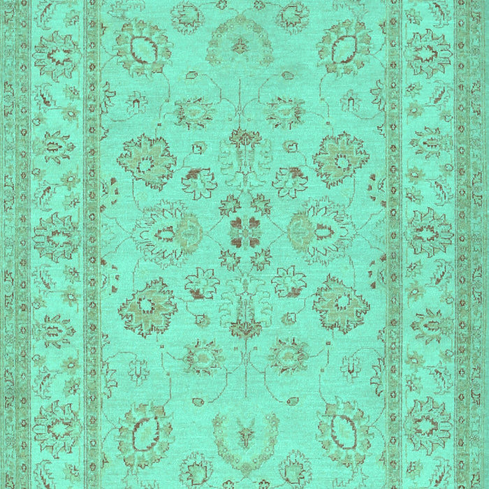 Machine Washable Oriental Turquoise Traditional Area Rugs, wshtr1479turq