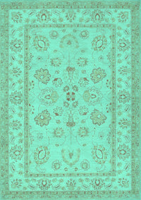 Oriental Turquoise Traditional Rug, tr1479turq